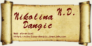 Nikolina Dangić vizit kartica